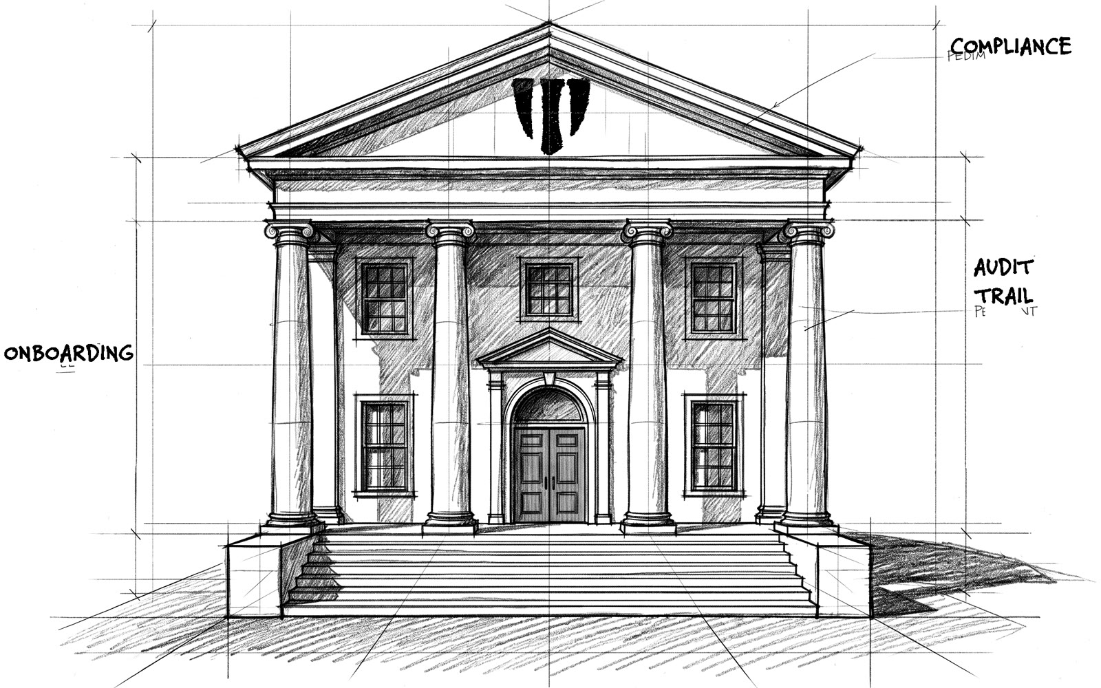 Illustrazione architettonica di Presidia