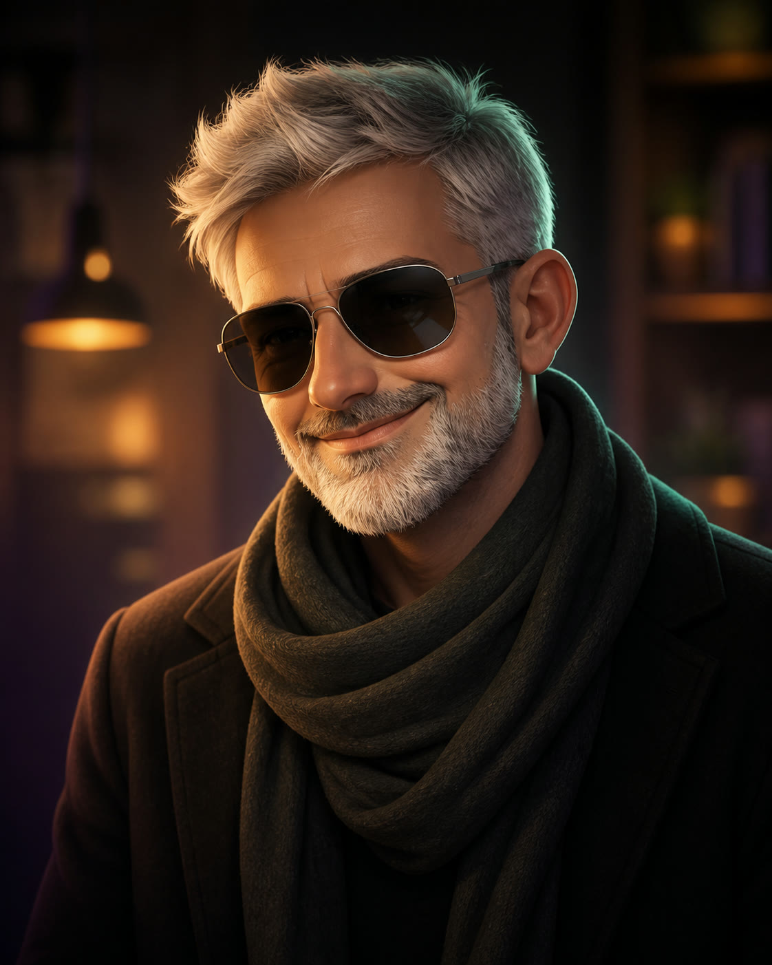 Temporary illustrated portrait of Giuseppe Marongiu